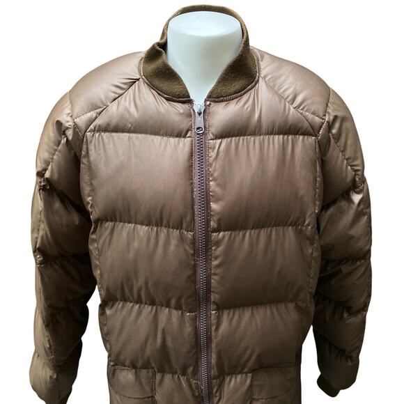 VTG Orvis Waterfowler Puffer Jacket XL Brown Goose Down Filled Hunting Outdoor - Picture 2 of 12